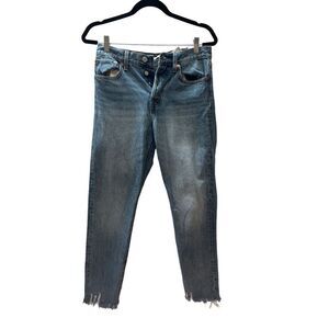 Levi's Women's Wedgie Straight Leg Button Fly Denim Jeans Blue Size 27